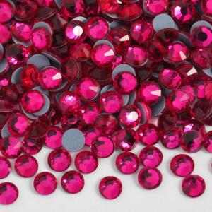 image6000PCS Hotfix Rhinestones Bulk Clear Rhinestones for Crafts ClothesHotfix Crystals DIY Decoration SS10 2729mmHot Pink