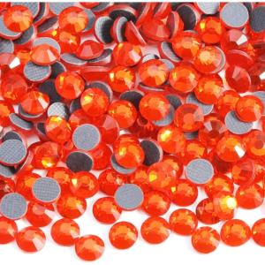 image6000PCS Hotfix Rhinestones Bulk Clear Rhinestones for Crafts ClothesHotfix Crystals DIY Decoration SS10 2729mmOrange
