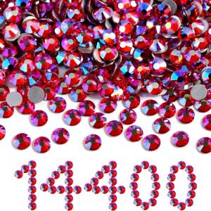 imageBeadsland Flatback Rhinestones Bulk14400pcs AB Crystal Rhinestones for Nails Crafts Clothes DIY Decoration Crystal AB SS10 2729mmHyacinth AB