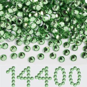 imageBeadsland Flatback Rhinestones Bulk14400pcs AB Crystal Rhinestones for Nails Crafts Clothes DIY Decoration Crystal AB SS10 2729mmPeridot