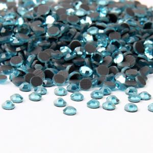 imagebeadsland Crystal Hotfix RhinestoneMachine Cut Stone 1440pcspkg SapphireSS205mmAquamarine