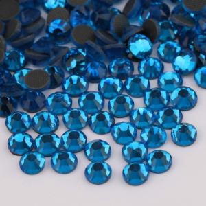 imagebeadsland Crystal Hotfix RhinestoneMachine Cut Stone 1440pcspkg SapphireSS205mmCapri Blue