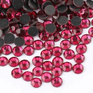imagebeadsland Crystal Hotfix RhinestoneMachine Cut Stone 1440pcspkg SapphireSS205mmFuchsia