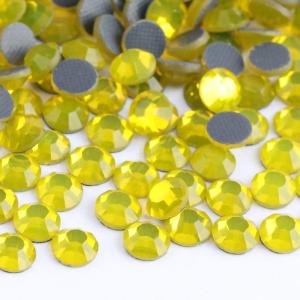 imagebeadsland Crystal Hotfix RhinestoneMachine Cut Stone 1440pcspkg SapphireSS205mmLemon Yellow