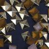 imageHotfix Iron On7X7mm Flat Back Pyramid Studs  14quot Flatback Glue on Studs 100pcsSilver Pyramid 7x7mmGold