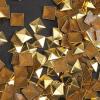 imageHotfix Iron On7X7mm Flat Back Pyramid Studs  14quot Flatback Glue on Studs 100pcsSilver Pyramid 7x7mmGold
