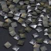 imageHotfix Iron On7X7mm Flat Back Pyramid Studs  14quot Flatback Glue on Studs 100pcsSilver Pyramid 7x7mmGun grey