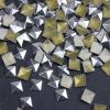 imageHotfix Iron On7X7mm Flat Back Pyramid Studs  14quot Flatback Glue on Studs 100pcsSilver Pyramid 7x7mmSilver