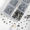 imageHotfix Rhinestones 3960pcs Red Rhinestone for Clothes Hot Fix Crystals Rhinestones with Tweezers and Wax Pencil KitMixed 5 Sizes SS6SS30 SiamBlack Diamond