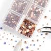 imageHotfix Rhinestones 3960pcs Red Rhinestone for Clothes Hot Fix Crystals Rhinestones with Tweezers and Wax Pencil KitMixed 5 Sizes SS6SS30 SiamChampagne