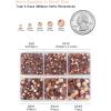 imageHotfix Rhinestones 3960pcs Red Rhinestone for Clothes Hot Fix Crystals Rhinestones with Tweezers and Wax Pencil KitMixed 5 Sizes SS6SS30 SiamChampagne