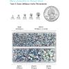 imageHotfix Rhinestones 3960pcs Red Rhinestone for Clothes Hot Fix Crystals Rhinestones with Tweezers and Wax Pencil KitMixed 5 Sizes SS6SS30 SiamCrystal AB