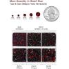 imageHotfix Rhinestones 3960pcs Red Rhinestone for Clothes Hot Fix Crystals Rhinestones with Tweezers and Wax Pencil KitMixed 5 Sizes SS6SS30 SiamDark Siam