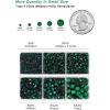 imageHotfix Rhinestones 3960pcs Red Rhinestone for Clothes Hot Fix Crystals Rhinestones with Tweezers and Wax Pencil KitMixed 5 Sizes SS6SS30 SiamEmerald