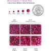 imageHotfix Rhinestones 3960pcs Red Rhinestone for Clothes Hot Fix Crystals Rhinestones with Tweezers and Wax Pencil KitMixed 5 Sizes SS6SS30 SiamHot Pink