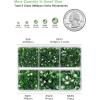 imageHotfix Rhinestones 3960pcs Red Rhinestone for Clothes Hot Fix Crystals Rhinestones with Tweezers and Wax Pencil KitMixed 5 Sizes SS6SS30 SiamLight Green
