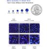 imageHotfix Rhinestones 3960pcs Red Rhinestone for Clothes Hot Fix Crystals Rhinestones with Tweezers and Wax Pencil KitMixed 5 Sizes SS6SS30 SiamSapphire