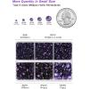 imageHotfix Rhinestones 3960pcs Red Rhinestone for Clothes Hot Fix Crystals Rhinestones with Tweezers and Wax Pencil KitMixed 5 Sizes SS6SS30 SiamTanzanite