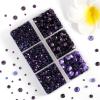 imageHotfix Rhinestones 3960pcs Red Rhinestone for Clothes Hot Fix Crystals Rhinestones with Tweezers and Wax Pencil KitMixed 5 Sizes SS6SS30 SiamTanzanite