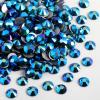 imageBeadsland 1440pcs Flat Back Crystal Rhinestones Round Gems for Nail Art and Craft Glue Fix Luminous Mint SS102729mmEmerald AB