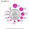 imageBeadsland 1440pcs Flat Back Crystal Rhinestones Round Gems for Nail Art and Craft Glue Fix Luminous Mint SS102729mmHot Pink