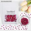 imageBeadsland 1440pcs Flat Back Crystal Rhinestones Round Gems for Nail Art and Craft Glue Fix Luminous Mint SS102729mmHot Pink