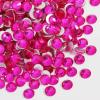 imageBeadsland 1440pcs Flat Back Crystal Rhinestones Round Gems for Nail Art and Craft Glue Fix Luminous Mint SS102729mmHot Pink