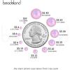 imageBeadsland 1440pcs Flat Back Crystal Rhinestones Round Gems for Nail Art and Craft Glue Fix Luminous Mint SS102729mmLight Rose Opal