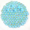 imageBeadsland 1440pcs Flat Back Crystal Rhinestones Round Gems for Nail Art and Craft Glue Fix Luminous Mint SS102729mmLuminous Blue