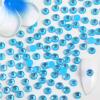 imageBeadsland 1440pcs Flat Back Crystal Rhinestones Round Gems for Nail Art and Craft Glue Fix Luminous Mint SS102729mmLuminous Blue