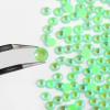 imageBeadsland 1440pcs Flat Back Crystal Rhinestones Round Gems for Nail Art and Craft Glue Fix Luminous Mint SS102729mmLuminous Green