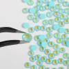 imageBeadsland 1440pcs Flat Back Crystal Rhinestones Round Gems for Nail Art and Craft Glue Fix Luminous Mint SS102729mmLuminous Mint