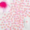 imageBeadsland 1440pcs Flat Back Crystal Rhinestones Round Gems for Nail Art and Craft Glue Fix Luminous Mint SS102729mmLuminous Pink