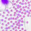 imageBeadsland 1440pcs Flat Back Crystal Rhinestones Round Gems for Nail Art and Craft Glue Fix Luminous Mint SS102729mmLuminous Purple