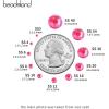 imageBeadsland 1440pcs Flat Back Crystal Rhinestones Round Gems for Nail Art and Craft Glue Fix Luminous Mint SS102729mmLuminous Rose