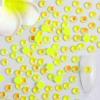 imageBeadsland 1440pcs Flat Back Crystal Rhinestones Round Gems for Nail Art and Craft Glue Fix Luminous Mint SS102729mmLuminous Yellow
