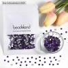 imageBeadsland 1440pcs Flat Back Crystal Rhinestones Round Gems for Nail Art and Craft Glue Fix Luminous Mint SS102729mmPure Purple