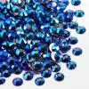 imageBeadsland 1440pcs Flat Back Crystal Rhinestones Round Gems for Nail Art and Craft Glue Fix Luminous Mint SS102729mmSapphire AB