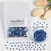 imageBeadsland 1440pcs Flat Back Crystal Rhinestones Round Gems for Nail Art and Craft Glue Fix Luminous Mint SS102729mmSapphire AB