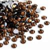 imageBeadsland 1440pcs Flat Back Crystal Rhinestones Round Gems for Nail Art and Craft Glue Fix Luminous Mint SS102729mmSmoked Topaz