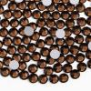 imageBeadsland 1440pcs Flat Back Crystal Rhinestones Round Gems for Nail Art and Craft Glue Fix Luminous Mint SS102729mmSmoked Topaz