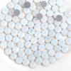 imageBeadsland 1440pcs Flat Back Crystal Rhinestones Round Gems for Nail Art and Craft Glue Fix Luminous Mint SS102729mmWhite Opal
