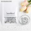 imageBeadsland 1440pcs Flat Back Crystal Rhinestones Round Gems for Nail Art and Craft Glue Fix Luminous Mint SS102729mmWhite Opal