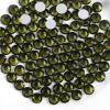 imageBeadsland 1440pcs Flat Back Crystal Rhinestones Round Gems for Nail Art and Craft Glue Fix Luminous Mint SS102729mmOlivine