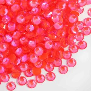 imageBeadsland 1440pcs Flat Back Crystal Rhinestones Round Gems for Nail Art and Craft Glue Fix Luminous Mint SS102729mmLuminous Orange