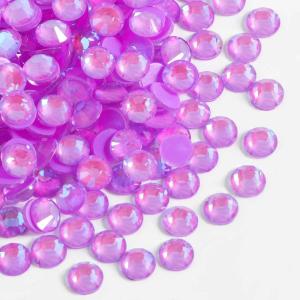 imageBeadsland 1440pcs Flat Back Crystal Rhinestones Round Gems for Nail Art and Craft Glue Fix Luminous Mint SS102729mmLuminous Purple
