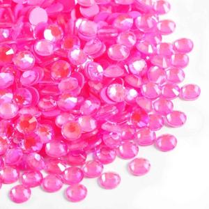 imageBeadsland 1440pcs Flat Back Crystal Rhinestones Round Gems for Nail Art and Craft Glue Fix Luminous Mint SS102729mmLuminous Rose