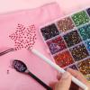 imageHotfix Rhinestones Mixed 24 Colors SS10 Rhinestones for Crafts Clothes Hotfix Crystals with 1 Tweezers 1 Wax Pencil and 1 SpoonSS1014400pcs