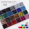 imageHotfix Rhinestones Mixed 24 Colors SS10 Rhinestones for Crafts Clothes Hotfix Crystals with 1 Tweezers 1 Wax Pencil and 1 SpoonSS167200pcs