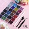 imageHotfix Rhinestones Mixed 24 Colors SS10 Rhinestones for Crafts Clothes Hotfix Crystals with 1 Tweezers 1 Wax Pencil and 1 SpoonSS617280pcs